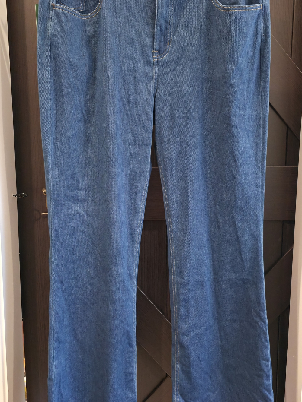 HALARA Women's Medium Blue Wide-Leg Denim Jeans